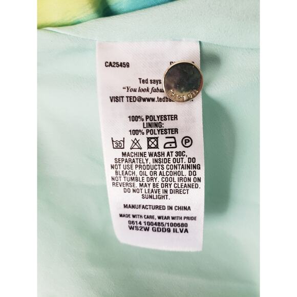 Ted Baker ILVA Sunset Stripe Midi Dress Multicolor Size 1 (US 4) - Picture 8 of 8